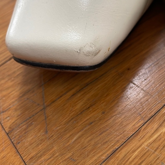 Chiko White Custom Made Square Toe Heels - Picture 6 of 9